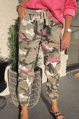 Fashion Street Camouflage Print Pants Loose Bottoms