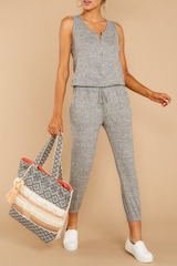 Fashion Solid V Neck Harlan Jumpsuits