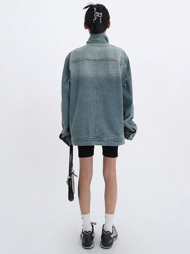 Acubi Asymmetrical Denim Jacket