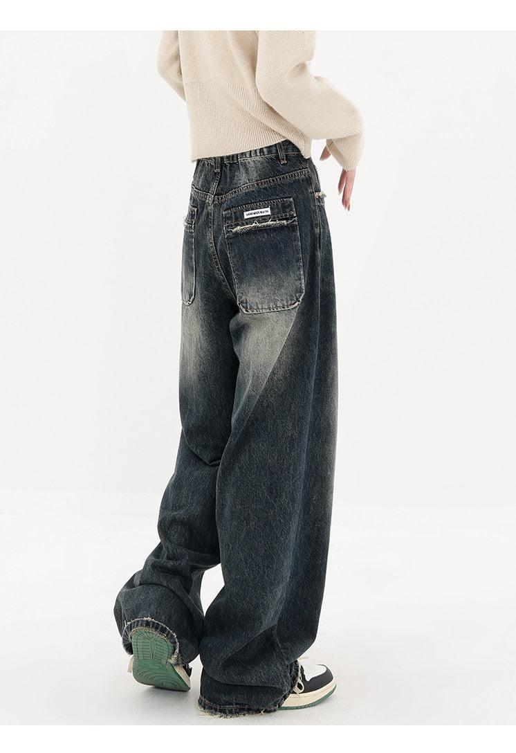 Acubi Wide Leg Dark Jeans