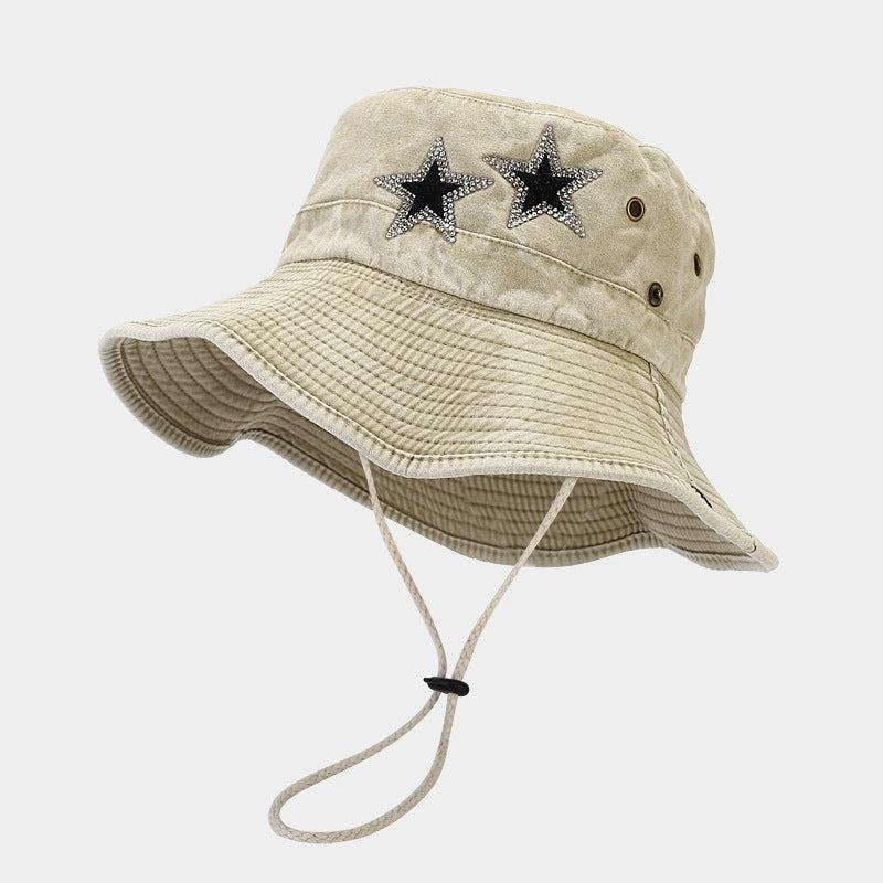 Disco Cowgirl Star Printed Denim Hat