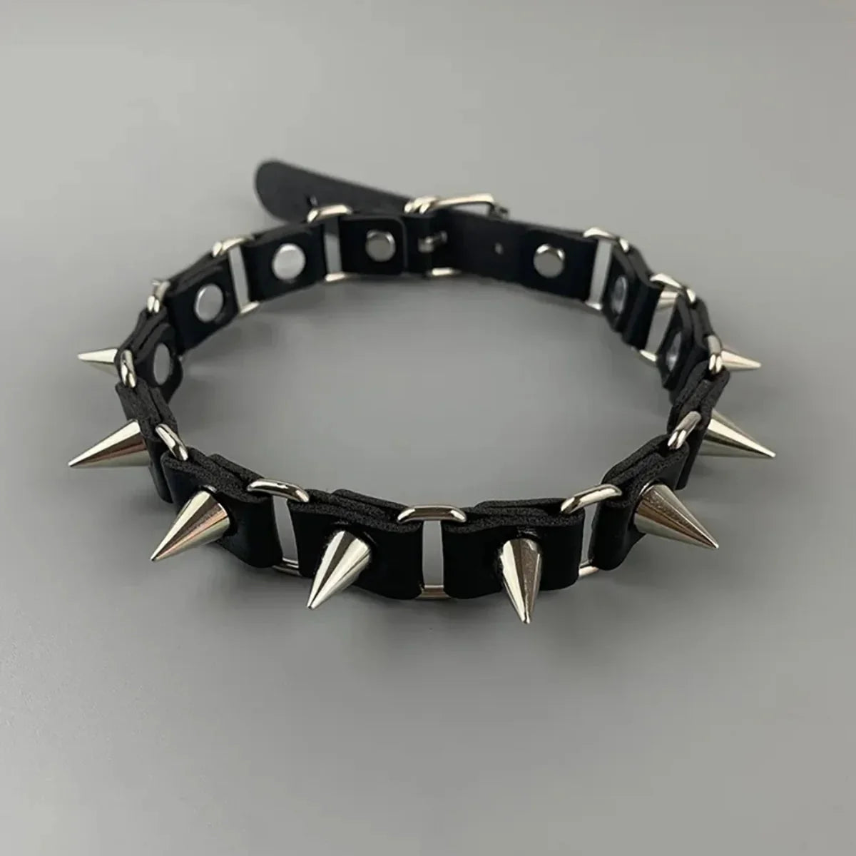 Goth Barbed Choker Collar Necklace