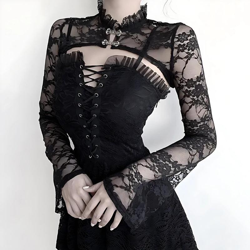 Goth Sheer Lace Bolero