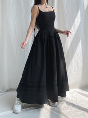 Goth Strap Maxi Dress