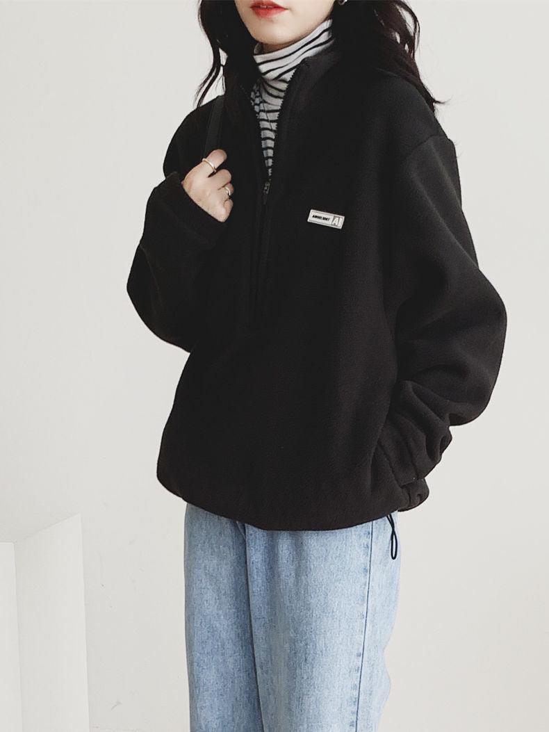 Half Zipper Fleece Sweatshirt