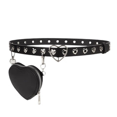 Heart hollow out bag adjustable belt