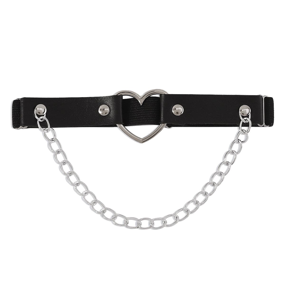 heart ring PU thigh chain