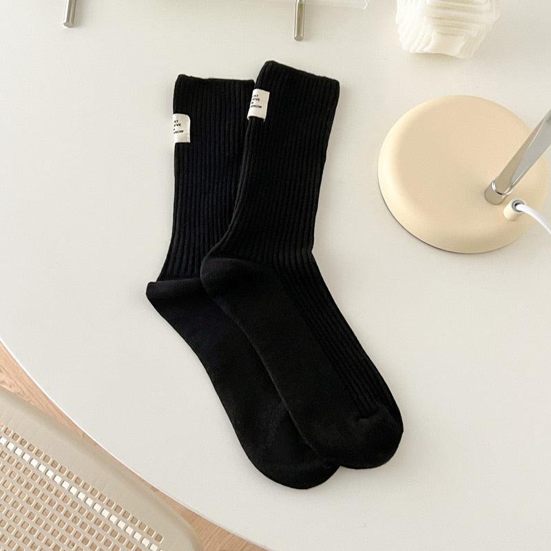 Pastel Colors Mid Cut Socks