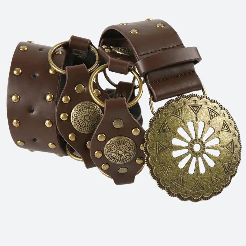 Vintage Ethnic Designed Buckle Belt