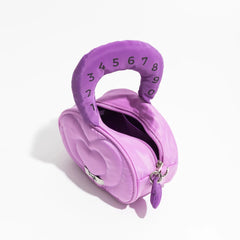 Weirdcore Heart Puffer Handbag