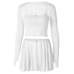 Long sleeve gloves shrug 3 piece cami pant set