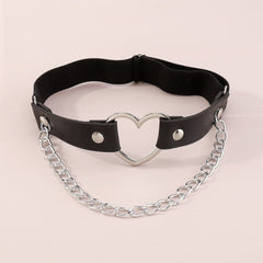 heart ring PU thigh chain