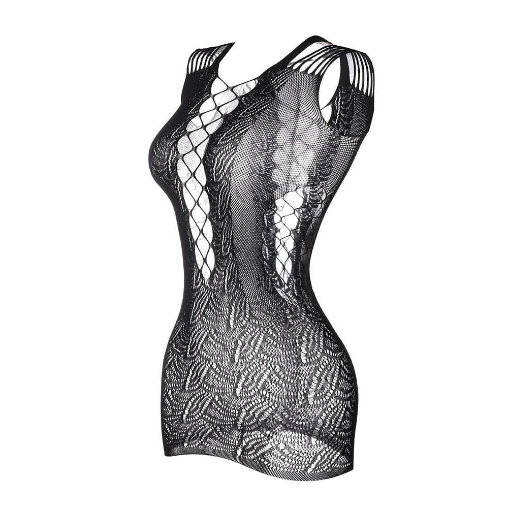 Hollow out off shoulder strappy cami cut out mini dress