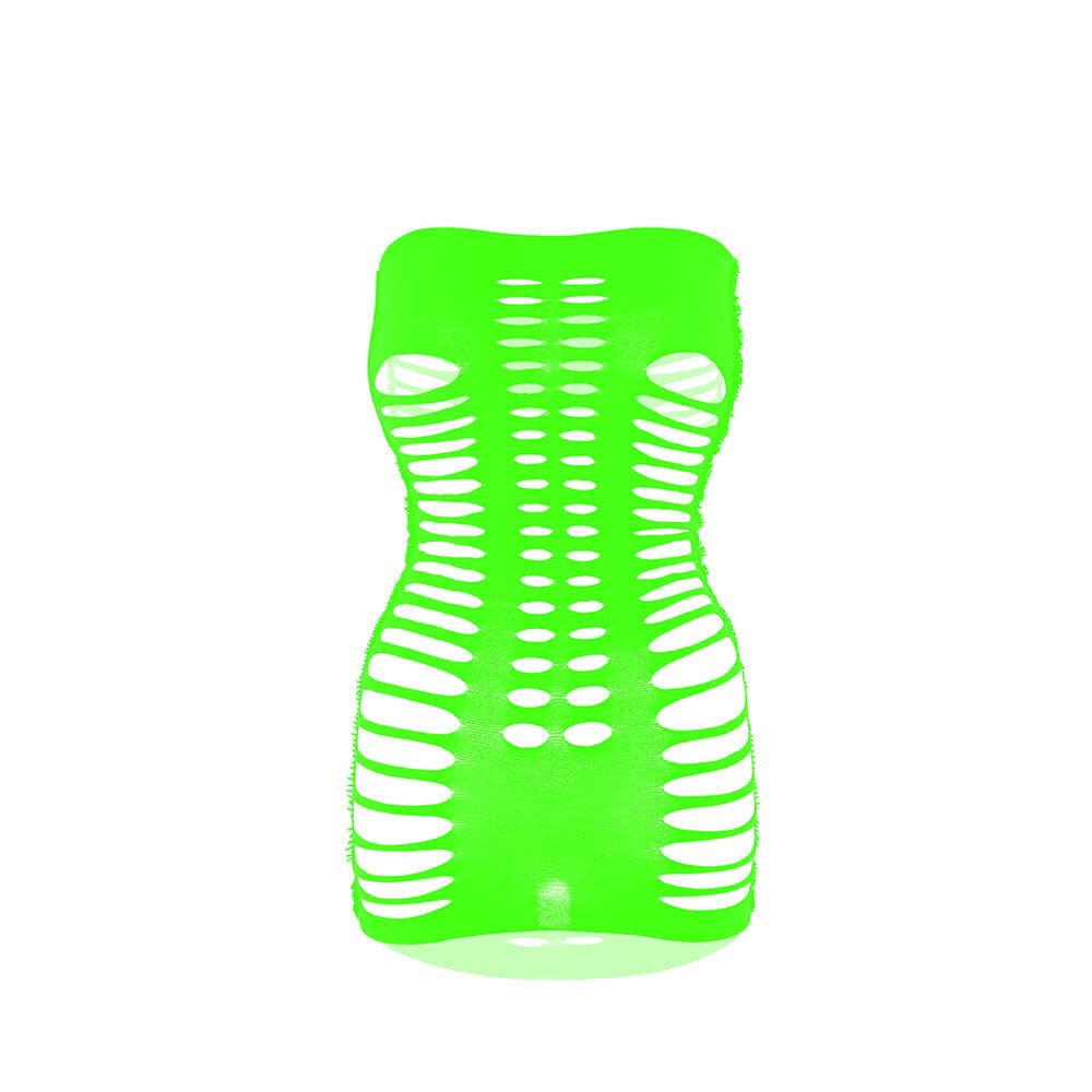 Hollow out backless solid tube cut out mini dress